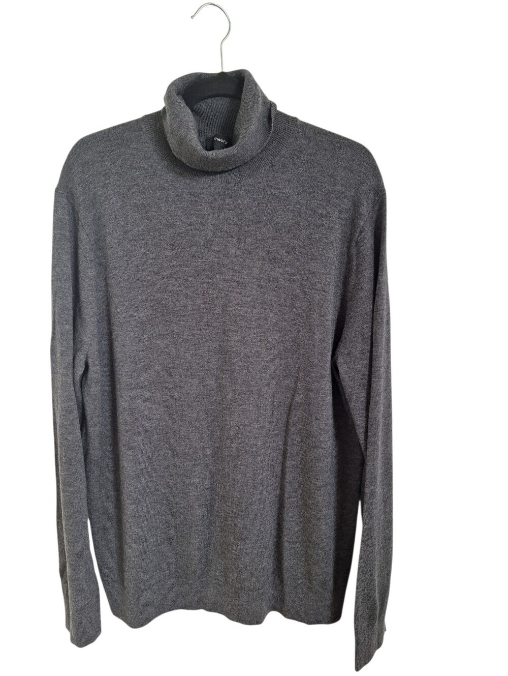 Theory Men's Merino Wool Charcoal Gray Turtleneck Sweater Size XL - Picture 4 of 10